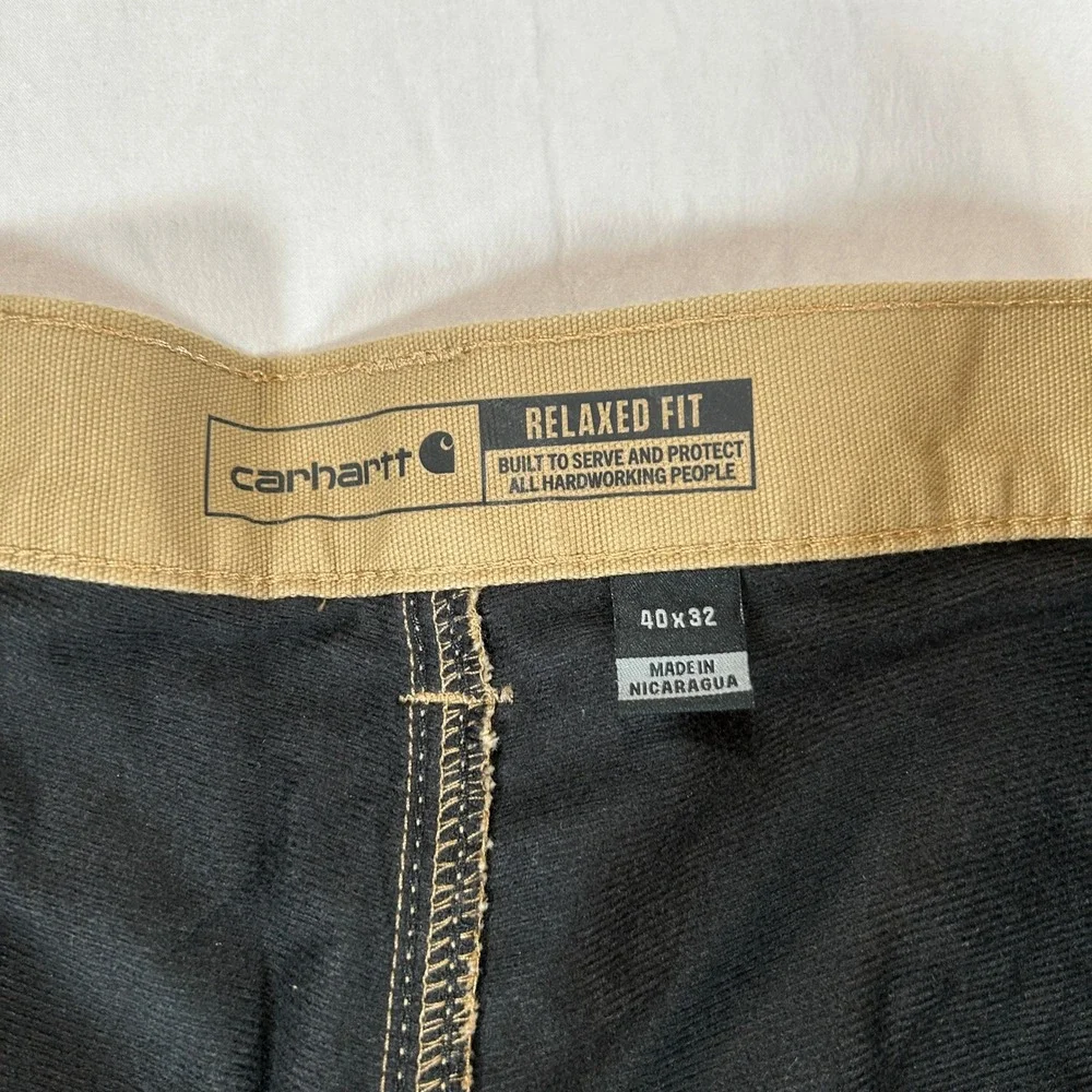 Carhartt Mens Rugged Flex Relaxed Fit Knit Lined Canvas Work Pant 40x32 BN3342-M